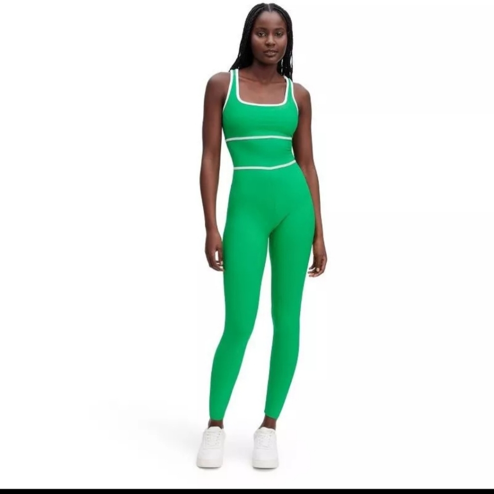 DVF x Target XL Green Racerback Full Length Bodysuit XL